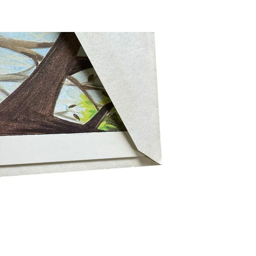 Famous Artists Studios To Cheer You Greeting‎ Card Bird On A Mailbox USA Made